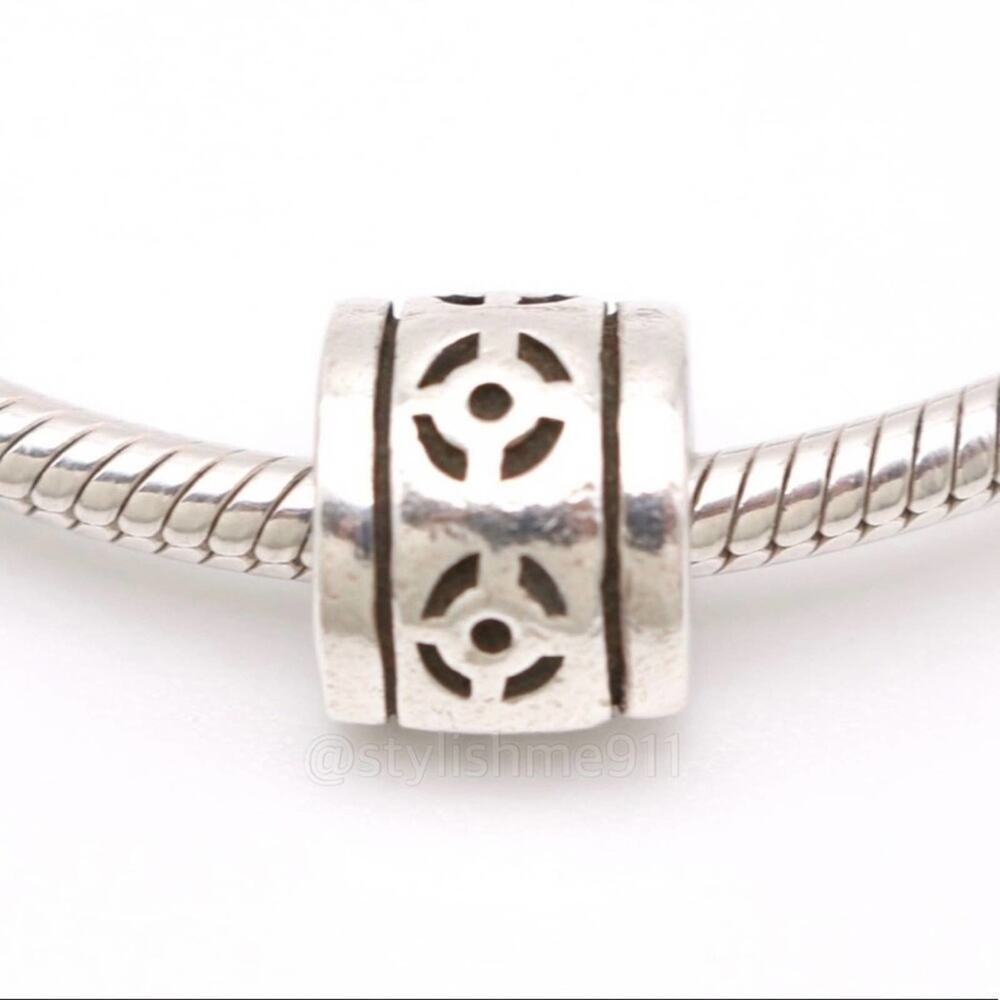 Authentic Pandora Open Circle Pattern Oriental Ch… - image 2